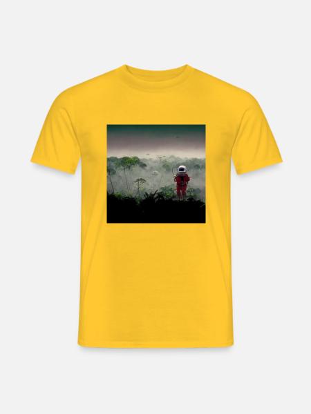 Lonely Voyager 077 - Männer T-Shirt - Gelb