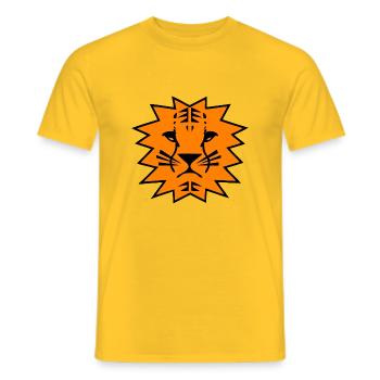 guépard 2 - T-shirt homme - jaune - Devant - AI Model Male 178 dark (178cm)