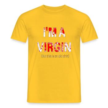 sagesse citations bouddha texte vie vierge - T-shirt homme - jaune - Devant - AI Model Male 178 dark (178cm)
