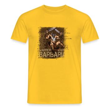 Schweden Schweden Skandinavien Wikinger - Männer T-Shirt - Gelb - Vorne - AI Model Male 178 dark (178cm)