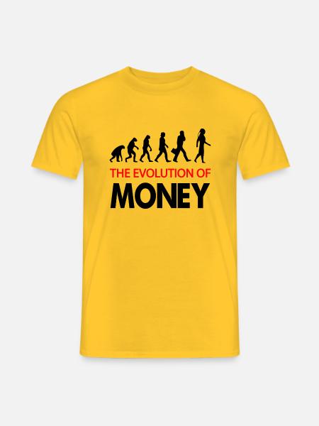 Bitcoin Trading Crypto Aktien - Männer T-Shirt - Gelb