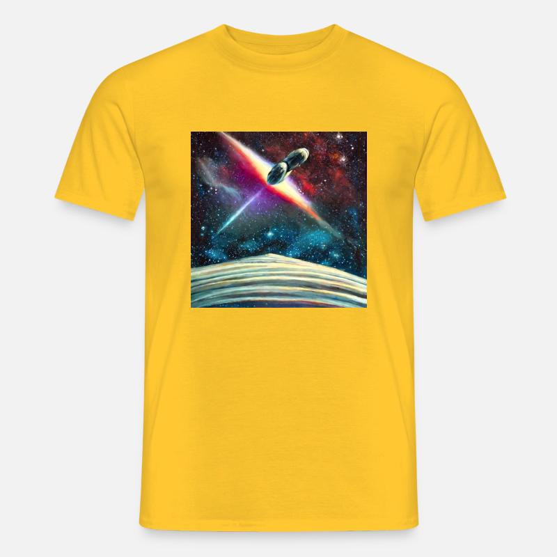 Cosmic Creativity 8 - Männer T-Shirt - Gelb