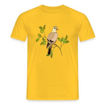 Oiseau - T-shirt homme - jaune - Devant - AI Model Male 178 dark (178cm)