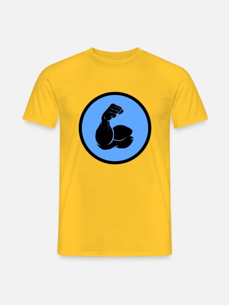 biceps - Men's T-Shirt - yellow