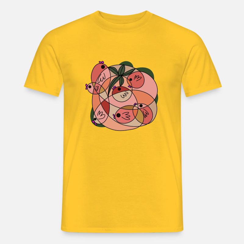 Fisch 4 - Männer T-Shirt - Gelb