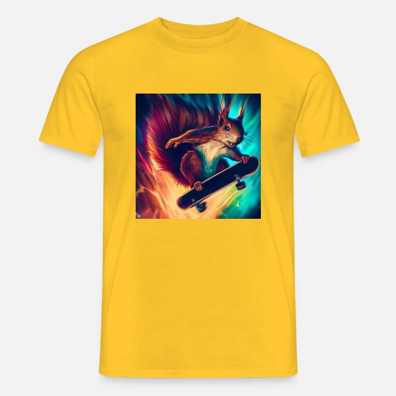 spannender Blick - Männer T-Shirt - Gelb