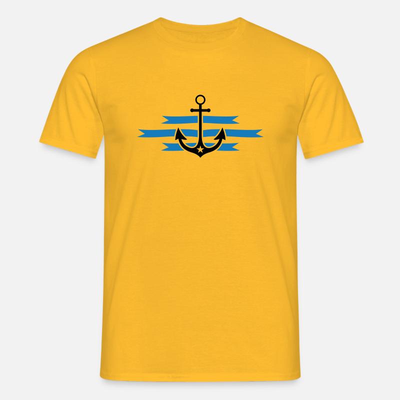 anchor - Men's T-Shirt - yellow
