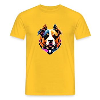Dog Owners Dogs Golden Retriever Puppy - Men's T-Shirt - yellow - Front - AI Model Male 178 dark (178cm)