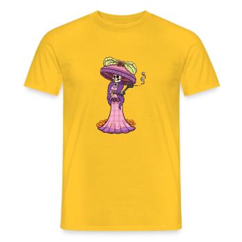 Mexikanische Catrina - Männer T-Shirt - Gelb - Vorne - AI Model Male 178 dark (178cm)