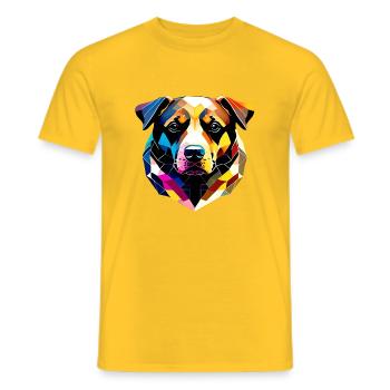 German Shepherd Dog Owner Dog Dog Dog Owner - Men's T-Shirt - yellow - Front - AI Model Male 178 dark (178cm)