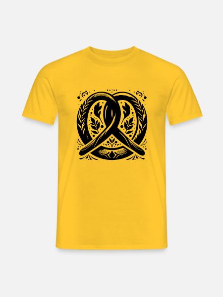 Bretzel - T-shirt homme - jaune