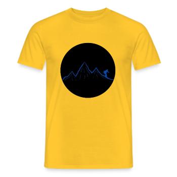 Ski dich frei! - Männer T-Shirt - Gelb - Vorne - AI Model Male 178 dark (178cm)