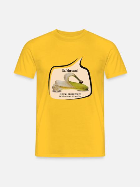 ausziehen m blase - Männer T-Shirt - Gelb