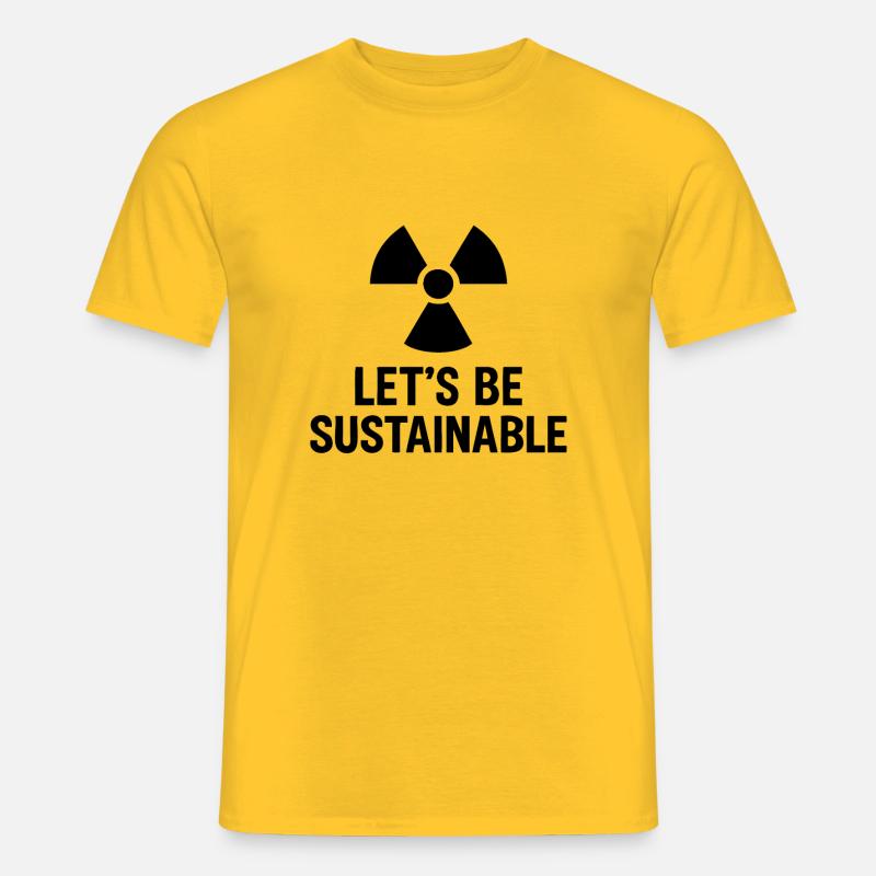 Let s be sustaibnable - Männer T-Shirt - Gelb