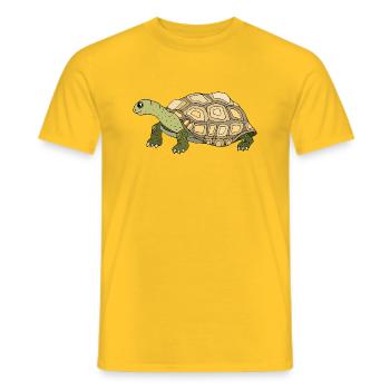 Tortue - T-shirt homme - jaune - Devant - AI Model Male 178 dark (178cm)