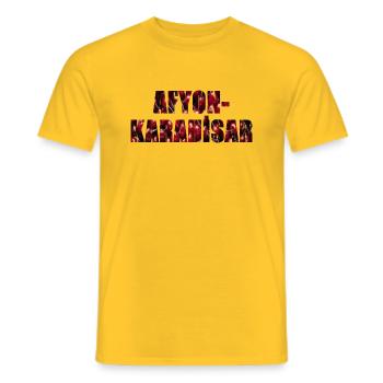 afyon kirschen - Männer T-Shirt - Gelb - Vorne - AI Model Male 178 dark (178cm)