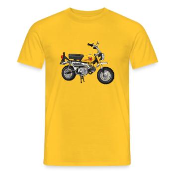 Monkey Z50J J1 DE | parakeet yellow - Men's T-Shirt - yellow - Front - AI Model Male 178 dark (178cm)
