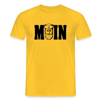 moin 7 - Männer T-Shirt - Gelb - Vorne - AI Model Male 178 dark (178cm)