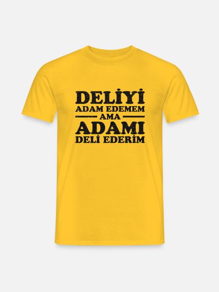Lustiges Türkisches Design. Türkischer Spruch - Männer T-Shirt - Gelb