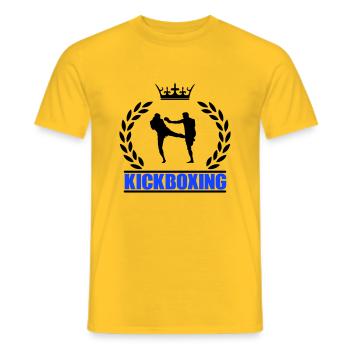 kickboxing - Männer T-Shirt - Gelb - Vorne - AI Model Male 178 dark (178cm)