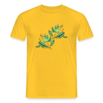 Liste - Männer T-Shirt - Gelb - Vorne - AI Model Male 178 dark (178cm)
