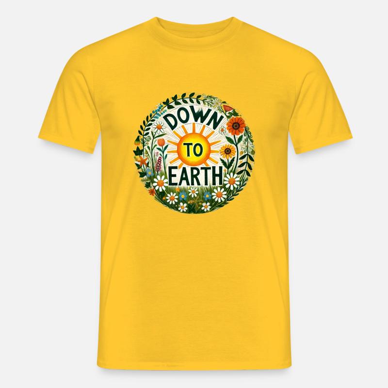 Bodenständig - Männer T-Shirt - Gelb