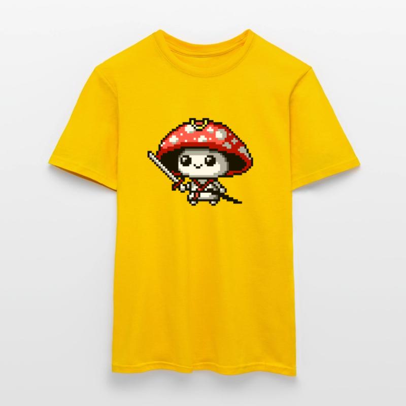 Samouraï champignon 8 bits T-shirt homme