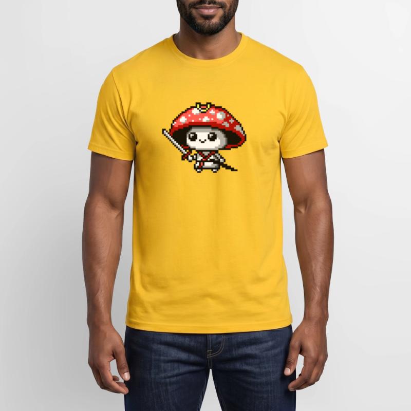 8bit Pilz-Samurai Männer T-Shirt