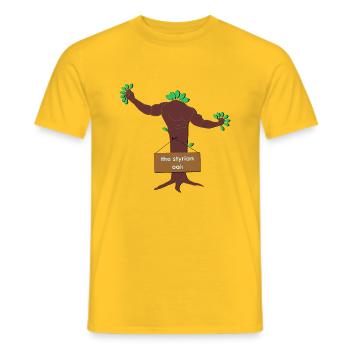 the styrian oak - Männer T-Shirt - Gelb - Vorne - AI Model Male 178 dark (178cm)