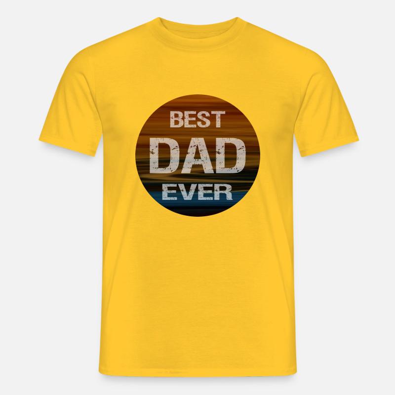Bester Vater aller Zeiten - Männer T-Shirt - Gelb