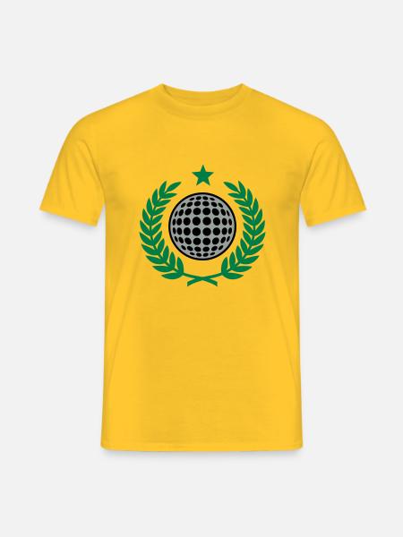 Laurel wreath (Golf) 02 - Men's T-Shirt - yellow