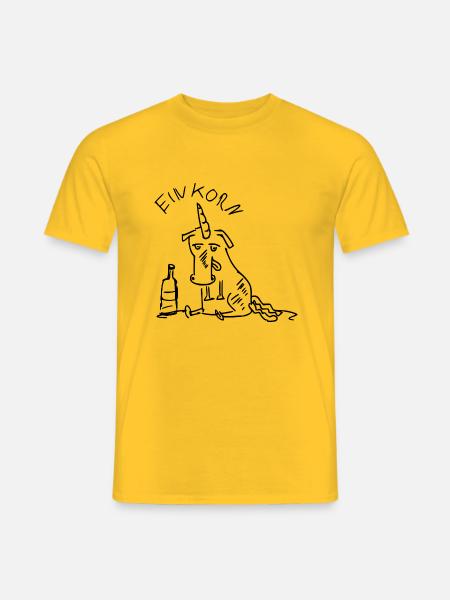 Ein Korn - Männer T-Shirt - Gelb