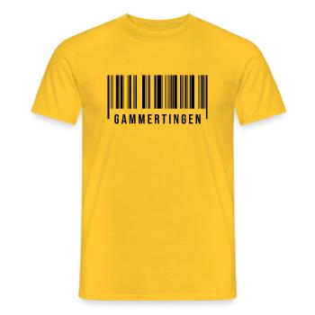 Gammertingen Schwaben - Männer T-Shirt - Gelb - Vorne - AI Model Male 178 dark (178cm)