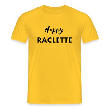 Fröhliches Raclette - Männer T-Shirt - Gelb - Vorne - AI Model Male 178 dark (178cm)