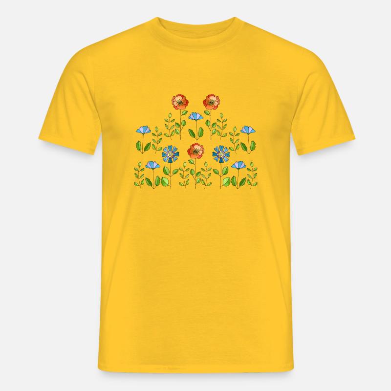 Blumen - Männer T-Shirt - Gelb