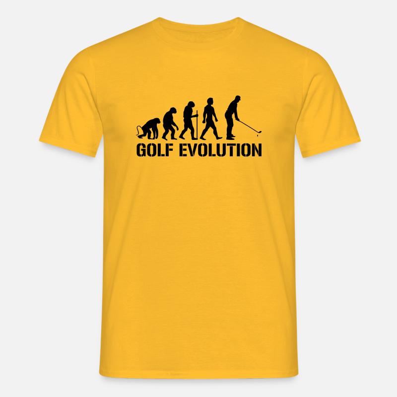 Golf Évolution - T-shirt Homme - jaune