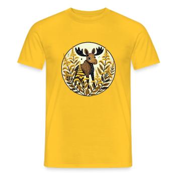 Élan - T-shirt homme - jaune - Devant - AI Model Male 178 dark (178cm)