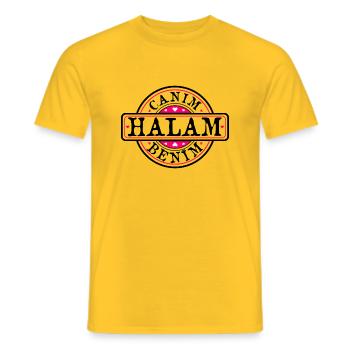 Canim Halam Benim - Männer T-Shirt - Gelb - Vorne - AI Model Male 178 dark (178cm)