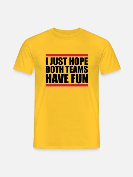 Both Teams Have Fun - Men's T-Shirt - yellow