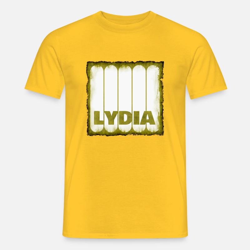 Name Lydia Geschenkidee - Männer T-Shirt - Gelb