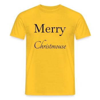 fine dinosaur fan cute present christmas present - Männer T-Shirt - Gelb - Vorne - AI Model Male 178 dark (178cm)