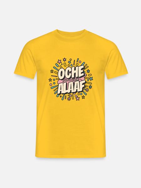 Oche Alaaf - Männer T-Shirt - Gelb