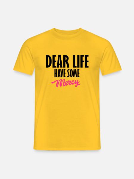 dear life - Men's T-Shirt - yellow