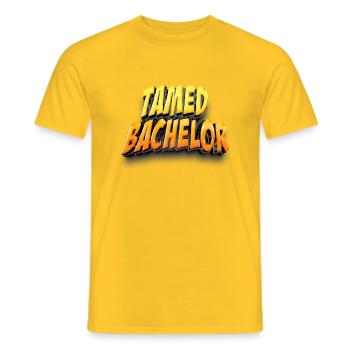 Tamed Bachelor - Men's T-Shirt - yellow - Front - AI Model Male 178 dark (178cm)