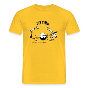 Beth the Spider - DIY (text version) - Men's T-Shirt - yellow - Front - AI Model Male 178 dark (178cm)
