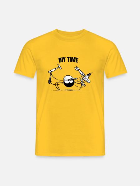 Beth die Spinne - DIY (Textversion) - Männer T-Shirt - Gelb