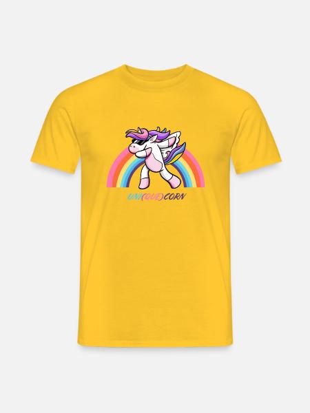 UNI QUE CORN - Men's T-Shirt - yellow
