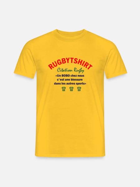 Un BOBO chez nous - T-shirt homme - jaune