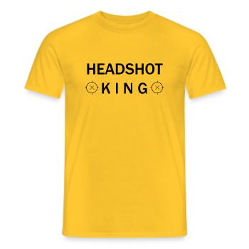 Jeu PC de jeu - T-shirt homme - jaune - Devant - AI Model Male 178 dark (178cm)