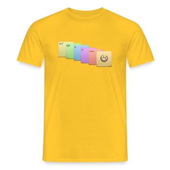 Awesome - Männer T-Shirt - Gelb - Vorne - AI Model Male 178 dark (178cm)
